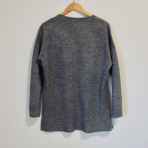 Love & Legend Rudolph Reindeer Gray Sequin Christmas Sweater Plus Size 1X - Picture 12 of 16